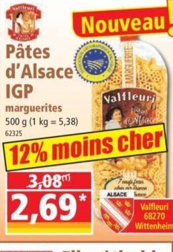 Norma Pâtes d'Alsace IGP offre