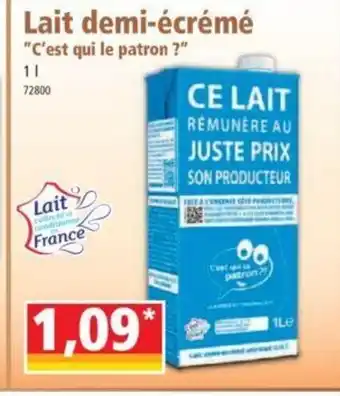 Norma Lait Demi-écrémé offre