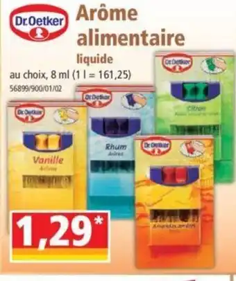 Norma Arôme Alimentaire offre