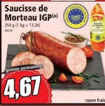 Norma Saucisse de Morteau IGP offre