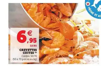 Hyper U Crevettes Cuites offre