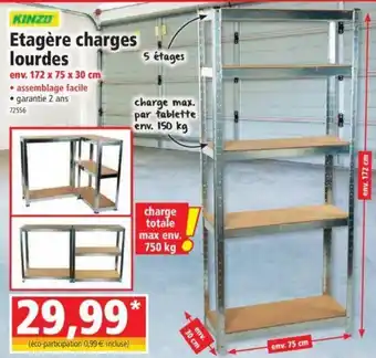 Norma Etagère Charges Lourdes offre