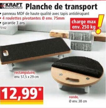 Norma Planche de Transport offre