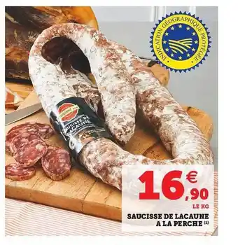 Hyper U Saucisse De Lacaune à La Perche offre