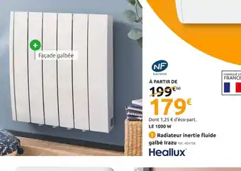 Mr Bricolage Radiateur Inertie Fluide Galbe Irazu offre