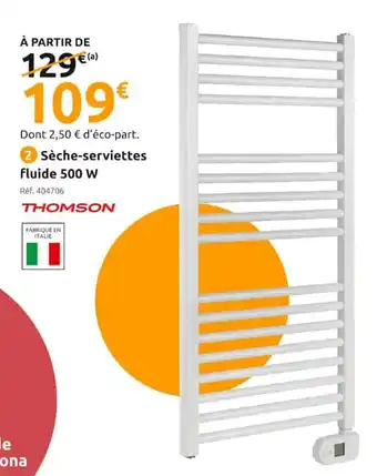 Mr Bricolage Seche-Serviettes Fluide 500w offre