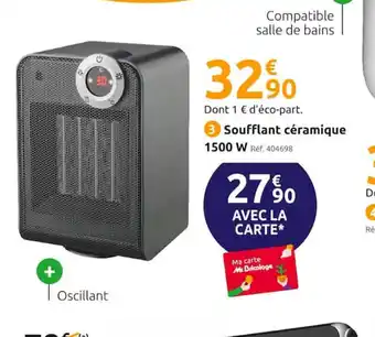 Mr Bricolage Soufflant Ceramique 1500w offre