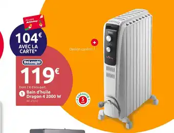 Mr Bricolage Delonghi Bain d'Huile Dragon 42000w offre