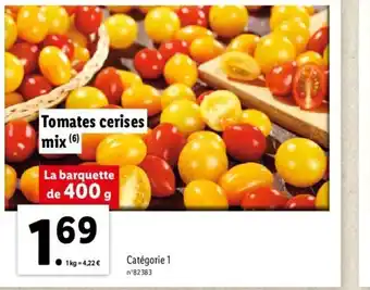Lidl Tomates Cerises Mix offre