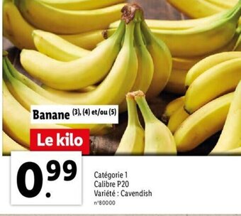Lidl Banane offre