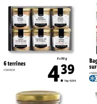 Lidl 6 Terrines offre