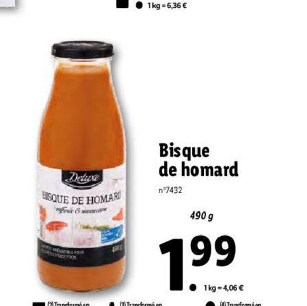 Promo Bisque de Homard chez Lidl