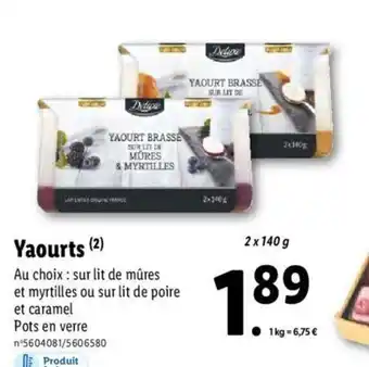 Lidl Yaourts offre