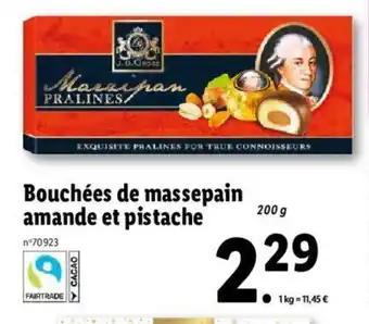 Lidl Bouchees de Massepain Amande Et Pistache offre