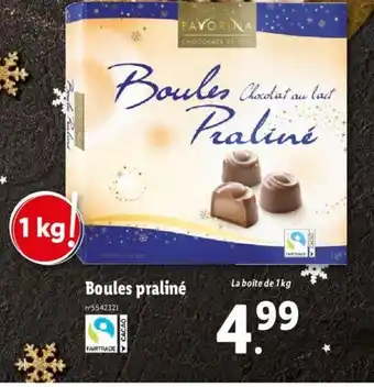 Lidl Boules Praline offre