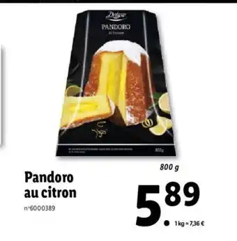 Pandoro Au Citron
