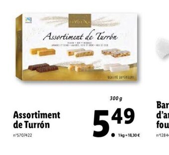 Lidl Assortiment de Turrón offre