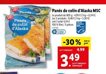 Lidl Panes de Colin d'Alaska MSC offre