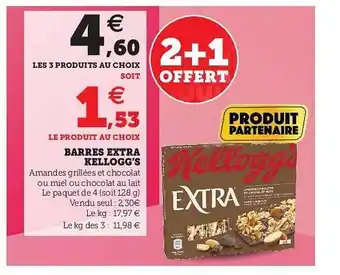 Hyper U Barres Extra Kellogg's offre