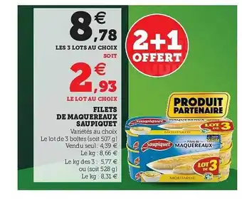 Hyper U Filets De Maquereaux Saupiquet offre