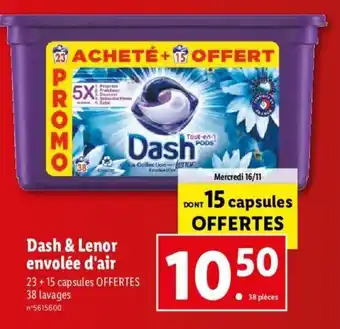 Lidl Dash & Lenor Envolee d'Air offre