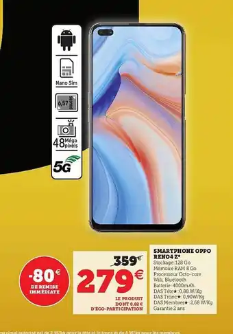 Hyper U Smartphone Oppo Reno4 Z offre