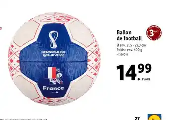 Lidl Ballon de Football offre