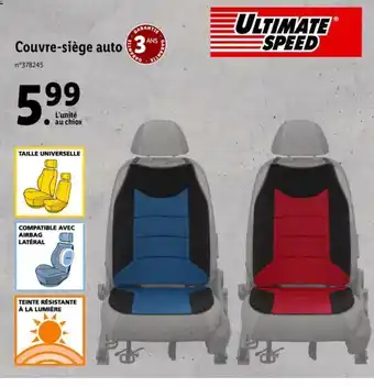 Lidl Couvre Siege Auto offre