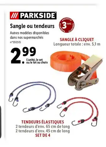 Lidl Sangle Ou Tendeurs offre