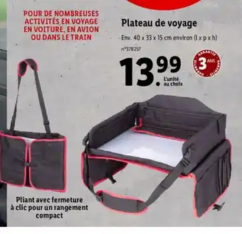 Lidl Plateau de Voyage offre