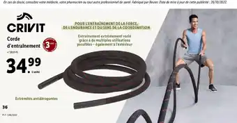 Lidl Corde d'Entrainement offre