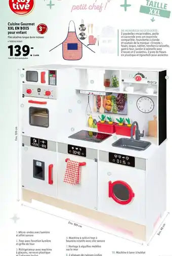 Lidl Cuisine Gourmet XXL En Bois Pour Enfant offre
