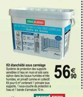 Tridôme Kit étanchéité sous carrelage offre