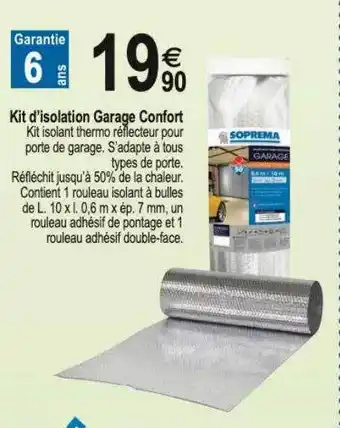 Tridôme Kit d'isolation garage confort offre
