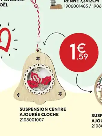 Maxi Bazar Suspension Centre Ajourée Cloche offre