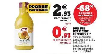 U Express Pur Jus Réfrigéré Innocent offre
