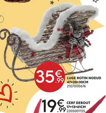 Maxi Bazar Luge Rotin Noeud offre