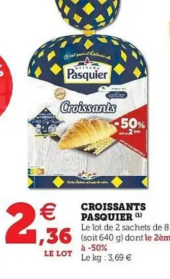 U Express Croissants Pasquier offre