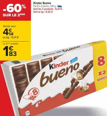Carrefour Ferrero kinder bueno offre