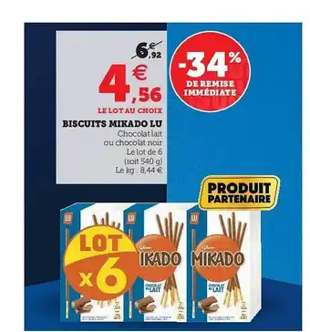U Express Biscuits Mikado Lu offre