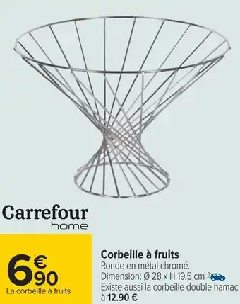 Carrefour Carrefour home corbeille à fruits offre