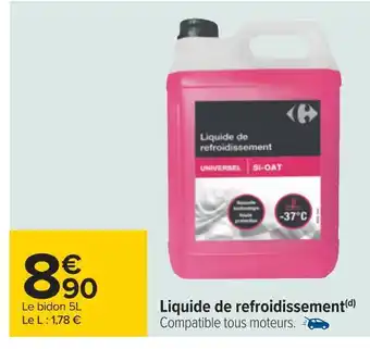 Carrefour Carrefour liquide de refroidissement offre