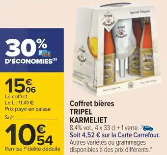 Carrefour Karmeliet coffret bières tripel offre