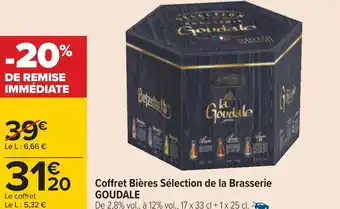 Carrefour Goudale coffret bières sélection de la brasserie offre
