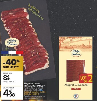 Carrefour Reflets de france magret de canard offre