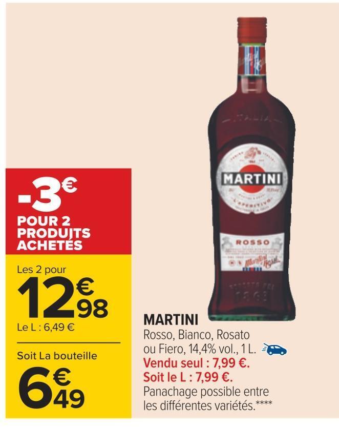 Promo Martini martini chez Carrefour