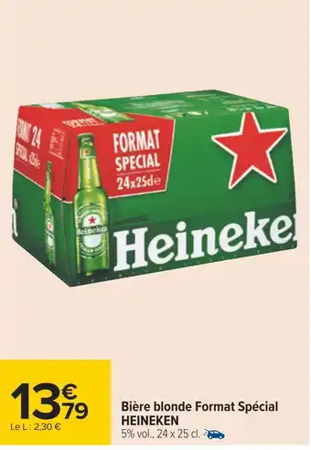 Carrefour Heineken bière blonde format spécial offre