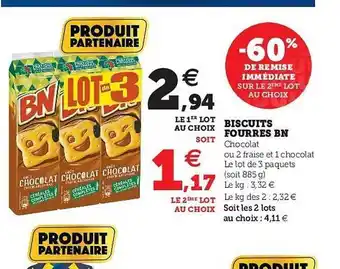 U Express Biscuits Fourrés Bn offre