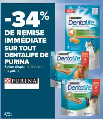 Carrefour Purina -34% de remise immédiate sur tout dentalife de purina offre