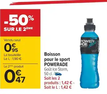 Carrefour Powerade boisson pour le sport offre
